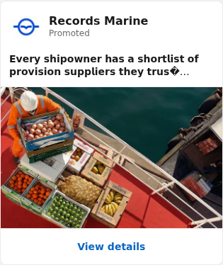 Print de LinkedIn Ad Library para Records Marine