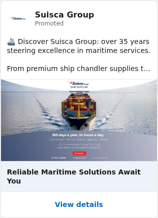 Print de LinkedIn Ad Library para Suisca Group